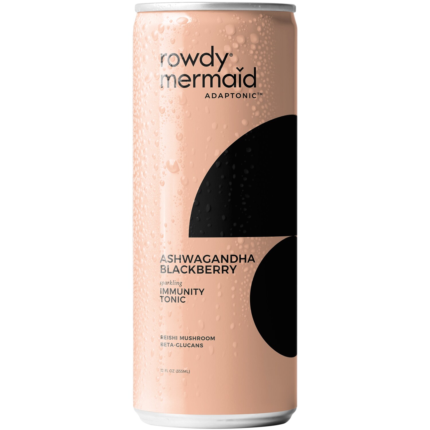 Rowdy Mermaid Organic Sparkling Adaptonic, Ashwagandha Blackberry, Can