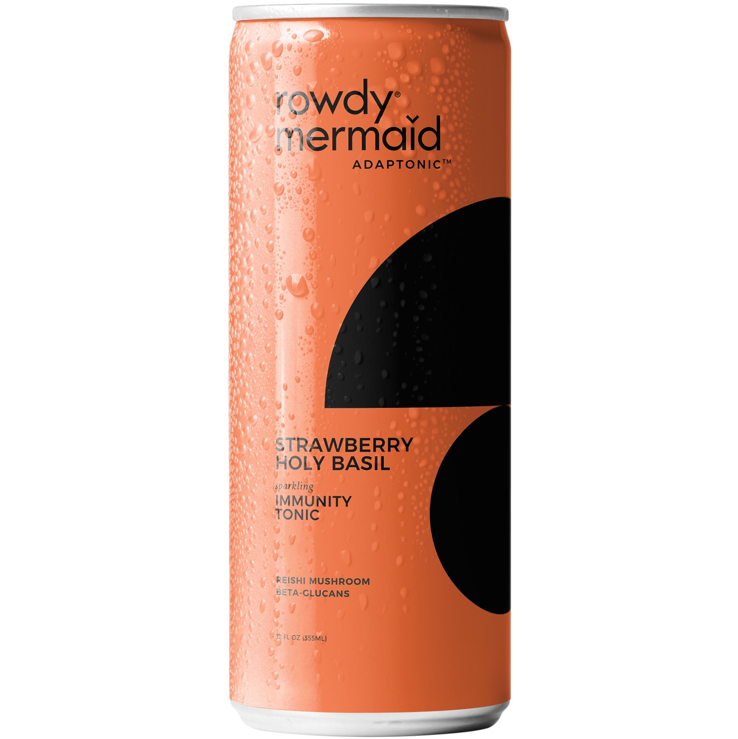 Rowdy Mermaid Organic Sparkling Adaptonic, Strawberry Holy Basil, Can