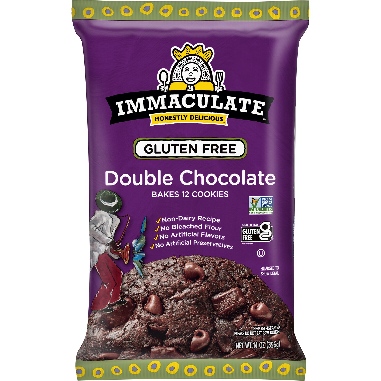 Immaculate Baking Company Gluten Free Cookie Dough, Double Chocolate