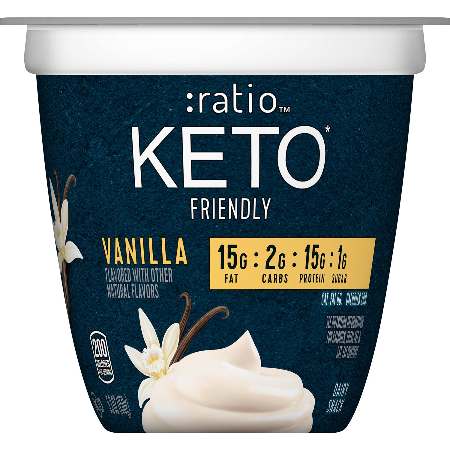 Ratio Keto Friendly Yogurt, Vanilla