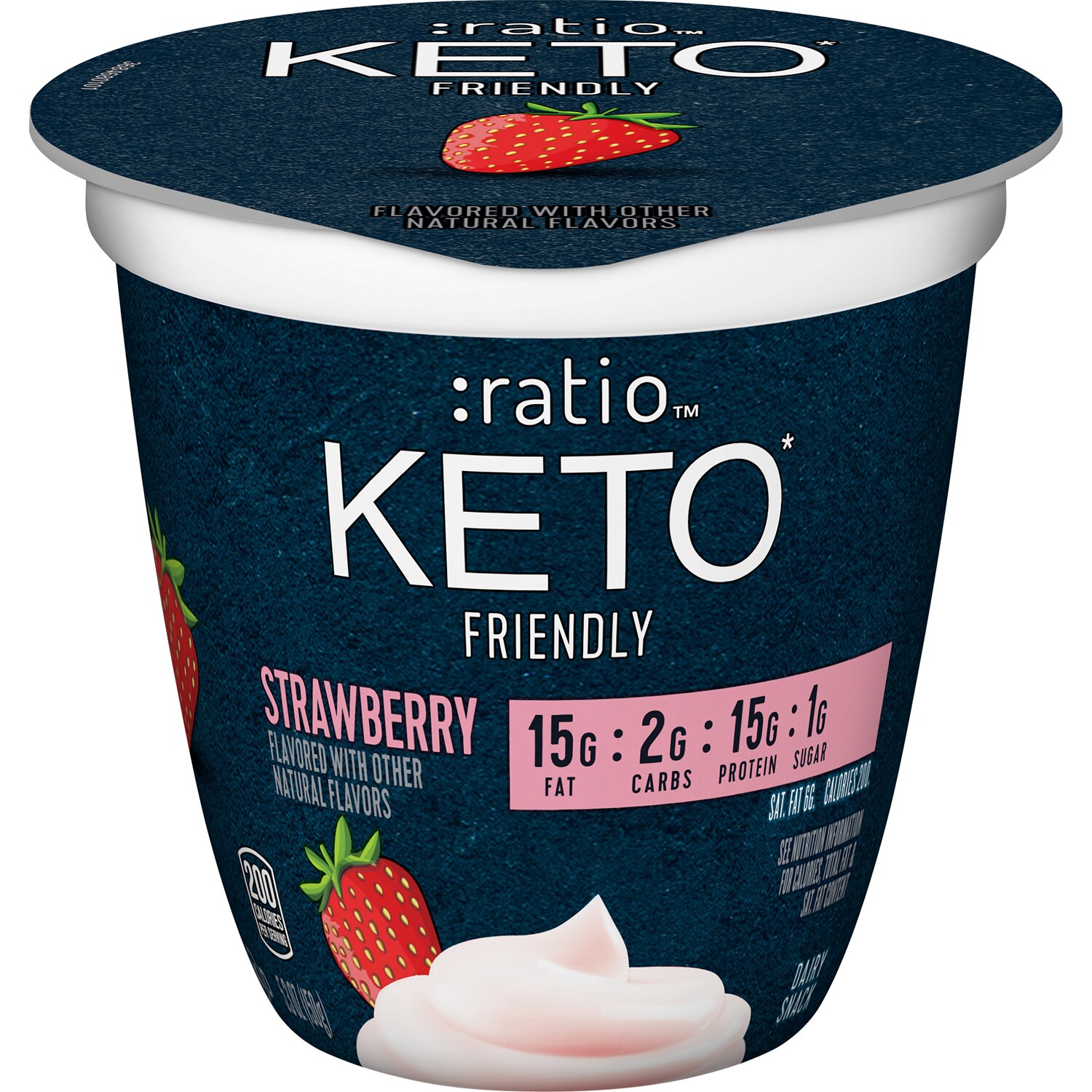 Ratio Keto Friendly Yogurt, Strawberry
