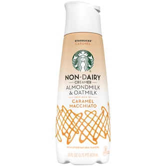 Starbucks Non-Dairy Almondmilk & Oatmilk Creamer, Caramel Macchiato
