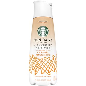 Starbucks Non-Dairy Almondmilk & Oatmilk Creamer, Caramel Macchiato