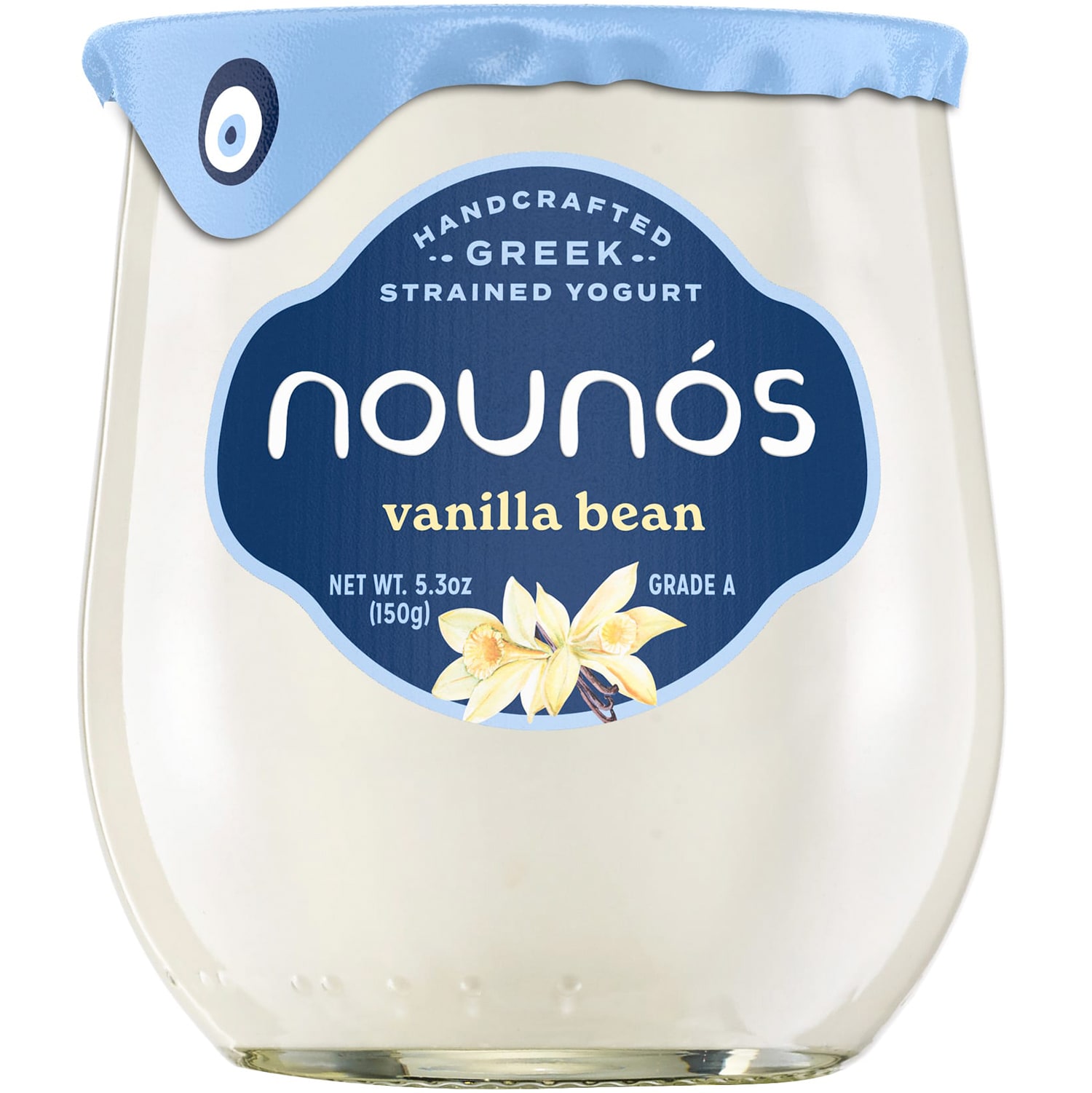 Nounos Creamery Greek Strained Yogurt, Vanilla Bean