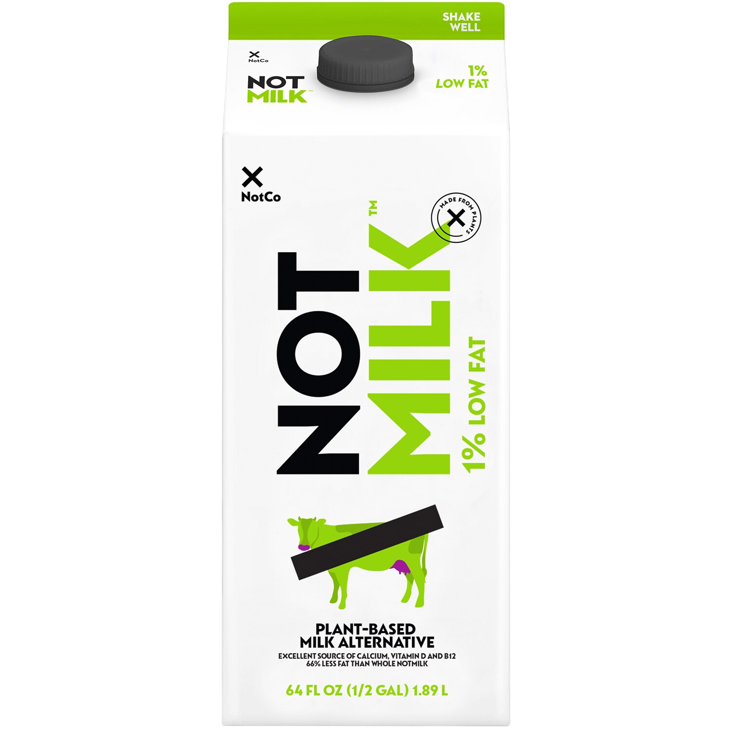 NotMilk Plant-Based 1% Low Fat Milk Alternative, Carton