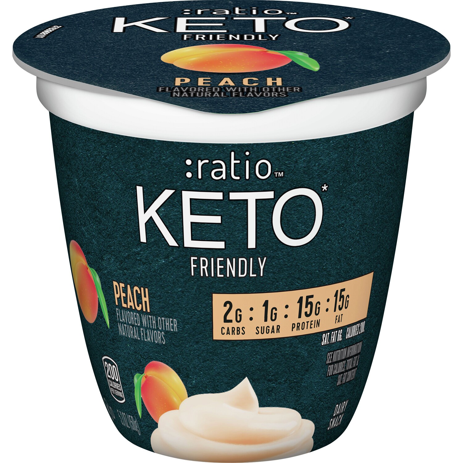 Ratio Keto Friendly Yogurt, Peach