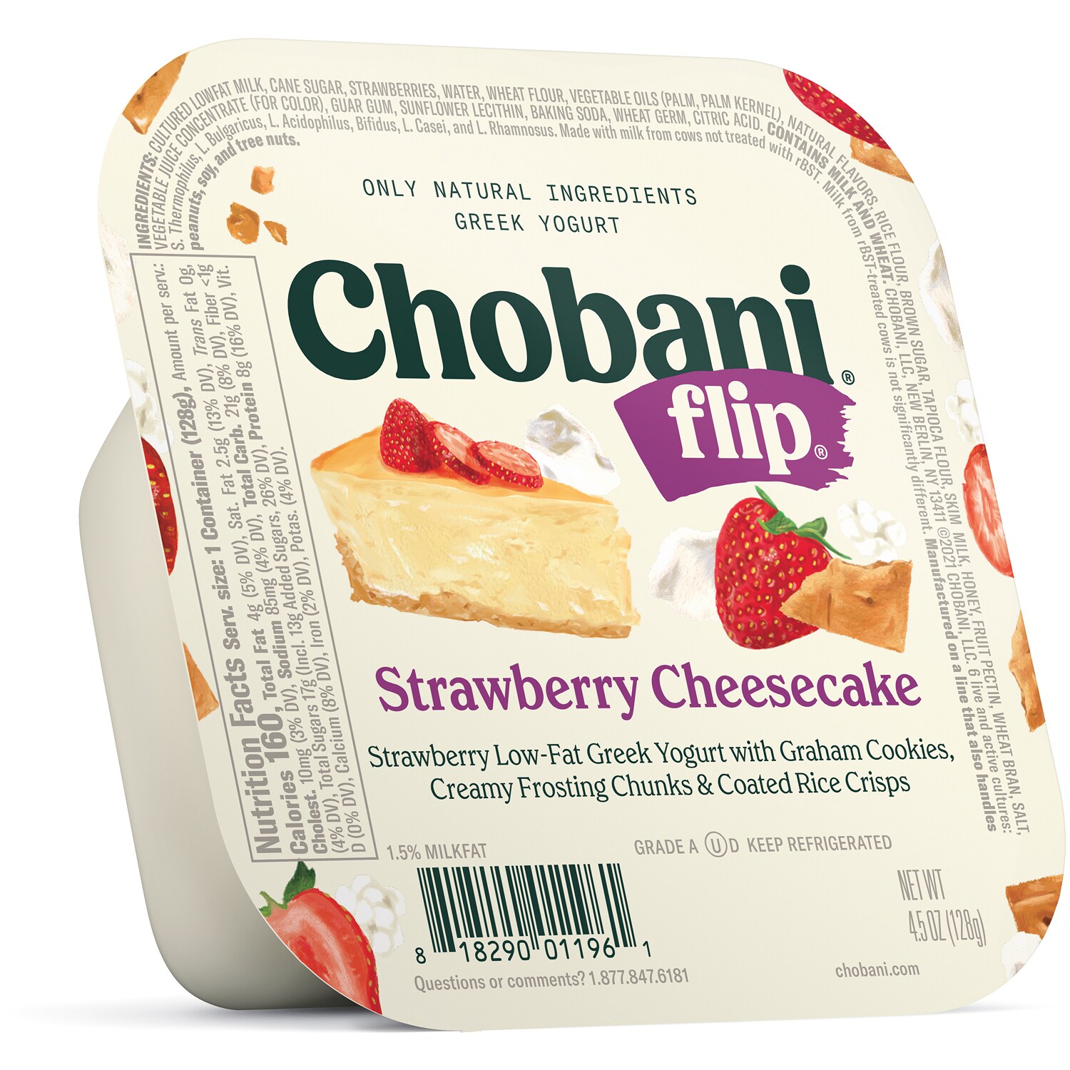 Chobani Flip Low-Fat Greek Yogurt, Strawberry Cheesecake
