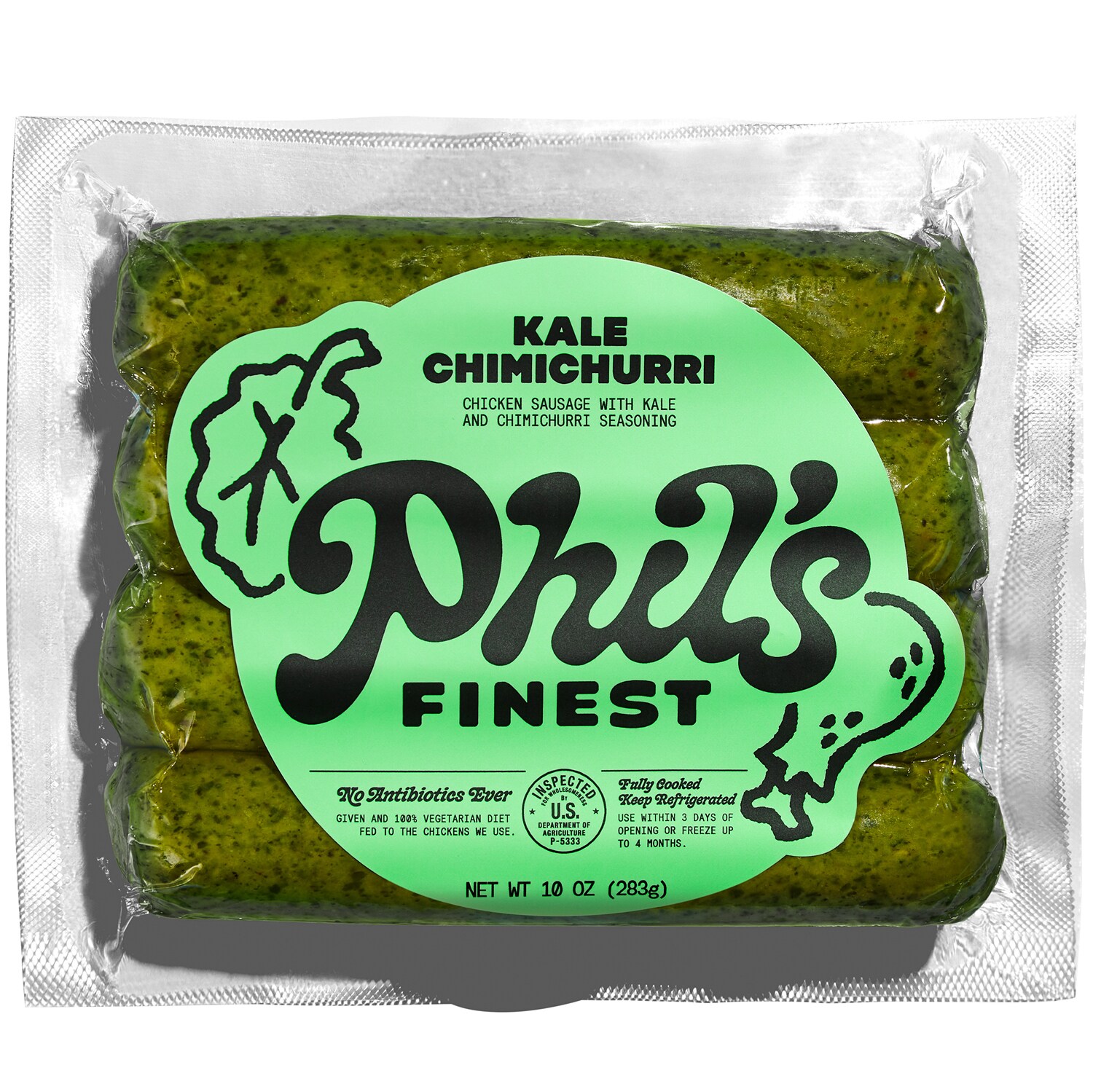 Phil's Finest Chicken & Veggie Sausage, Kale Chimichurri