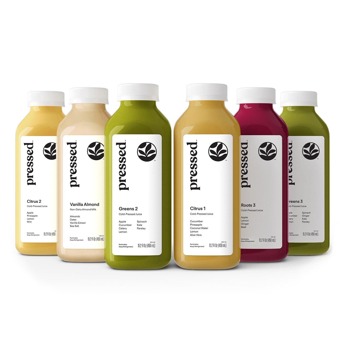Pressed Juicery Juice Cleanse 2, Plastic Bottles