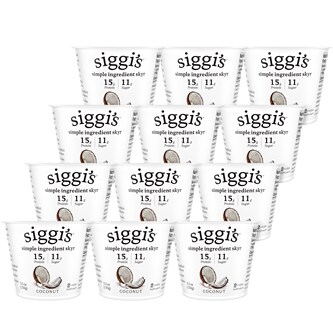 Siggi's Skyr Simple Ingredient Icelandic-Style Strained 2% Low-Fat Yogurt, Coconut