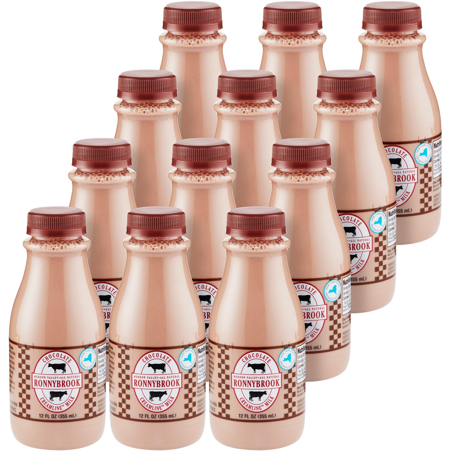 Ronnybrook All Natural Chocolate Milk, Plastic Bottles