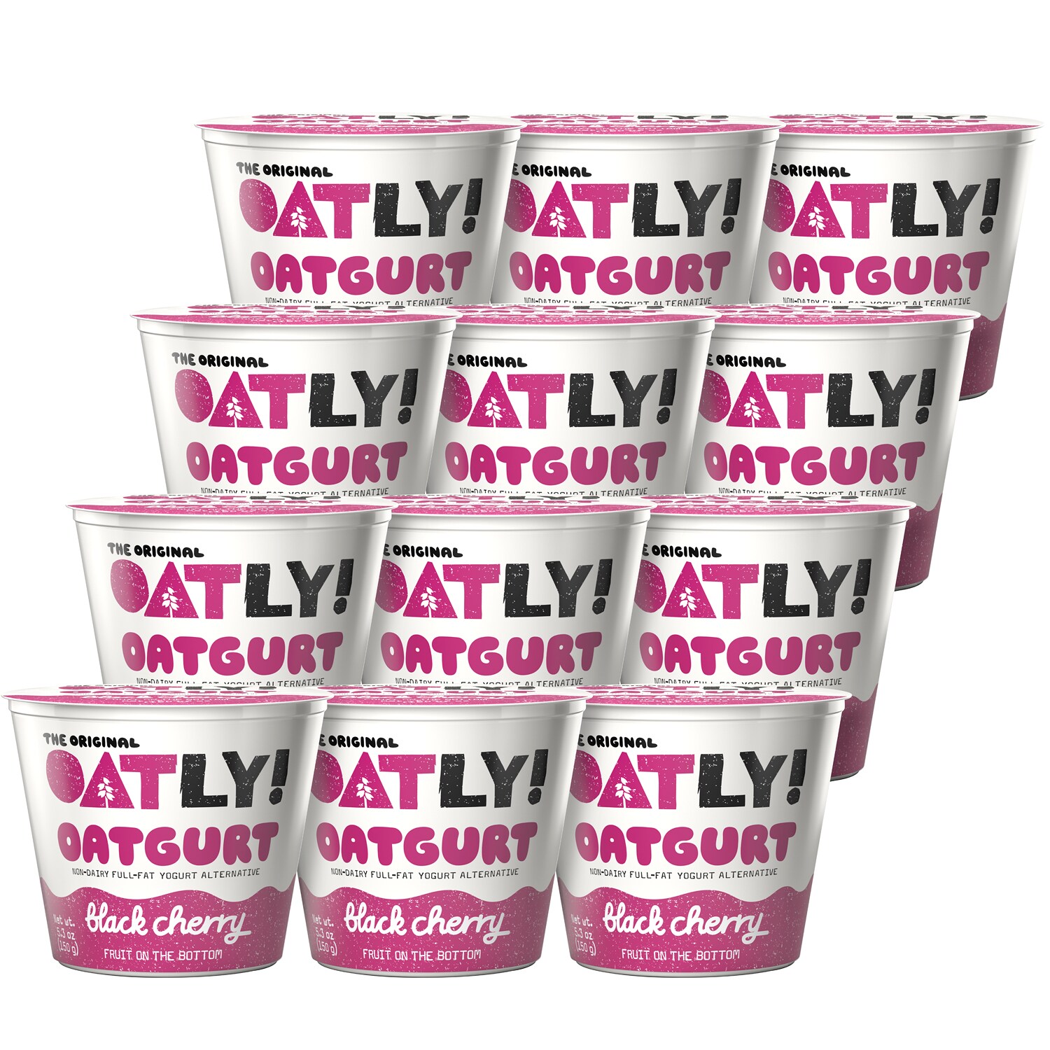 Oatly Oatgurt, Black Cherry on the Bottom