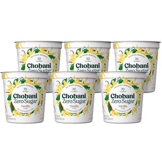 Chobani Zero Sugar Greek Yogurt, Vanilla