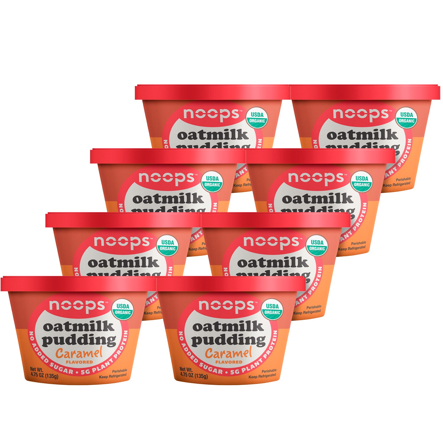 Noops Organic Oatmilk Pudding, Caramel