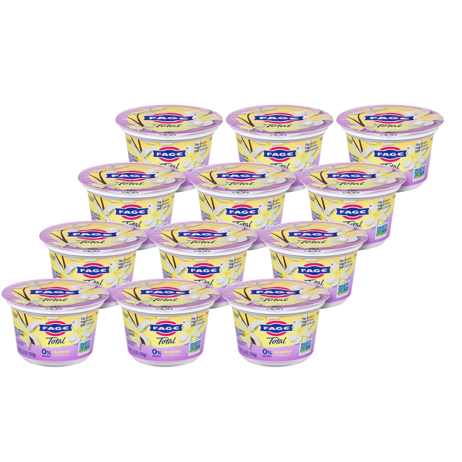Fage TOTAL 0% Greek Yogurt, Blended Vanilla