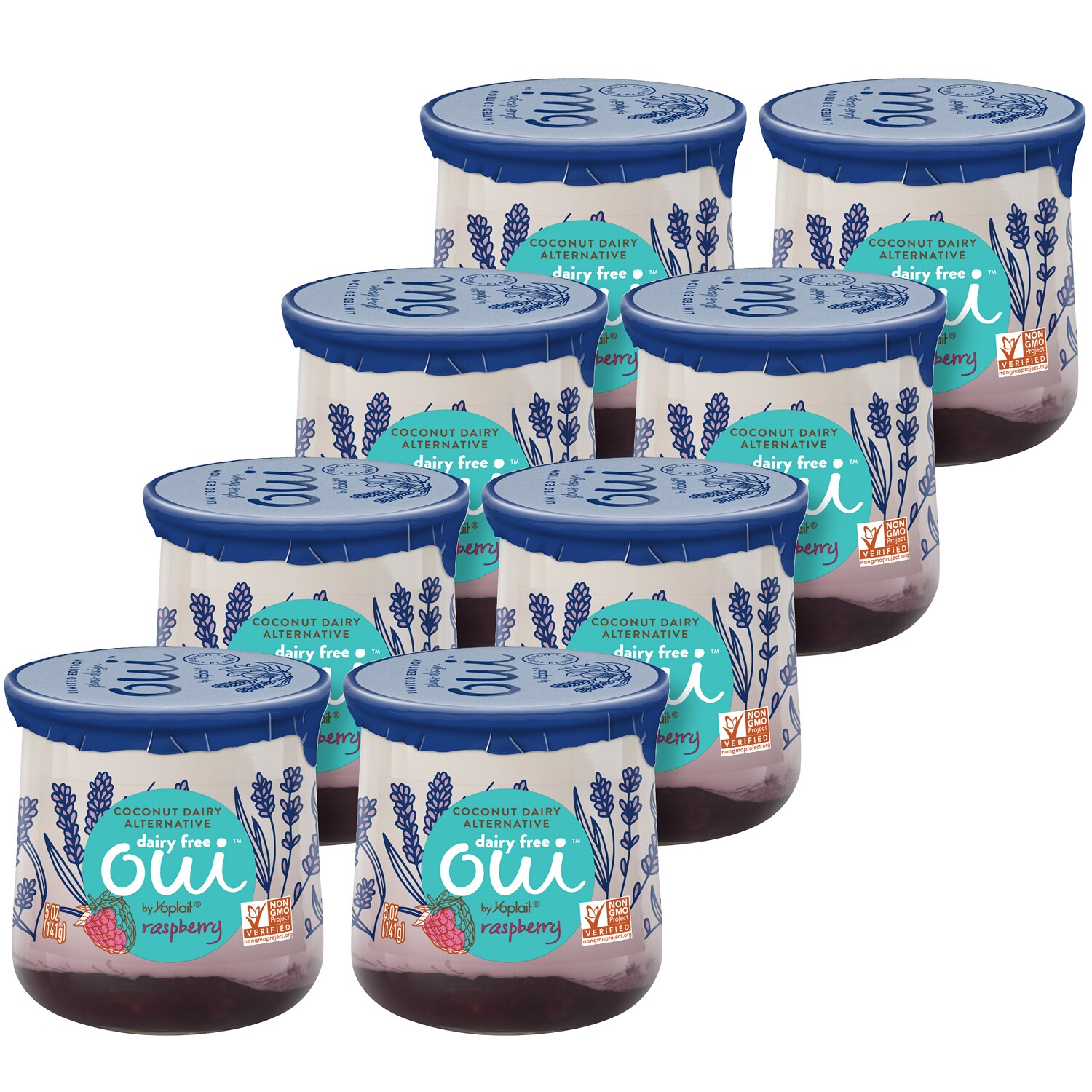 Oui by Yoplait Dairy Free Coconut Yogurt Alternative, Raspberry