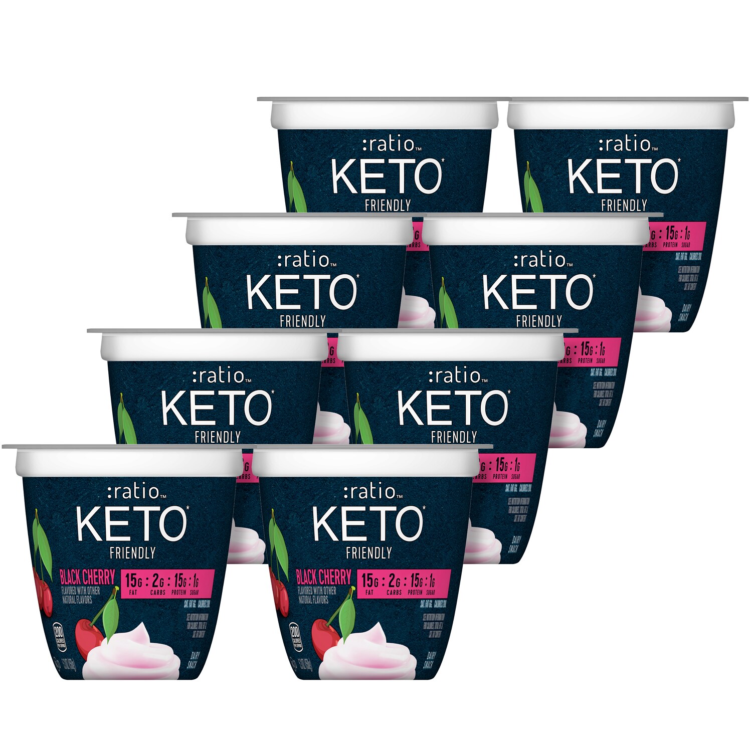 Ratio Keto Friendly Yogurt, Black Cherry
