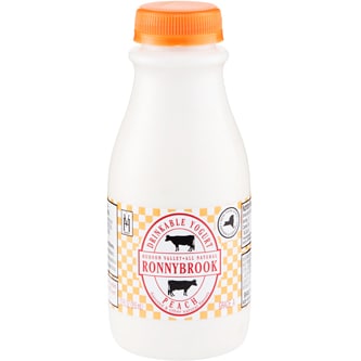 Ronnybrook Yogurt Drink, Peach