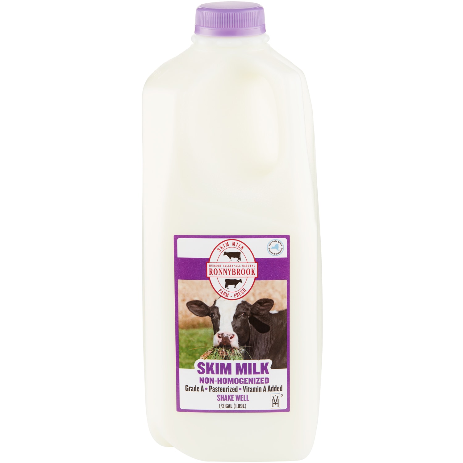 Ronnybrook All-Natural Skim Milk, Plastic Bottle