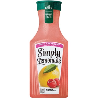 Simply All Natural Lemonade with Raspberry, Plastic Bottle