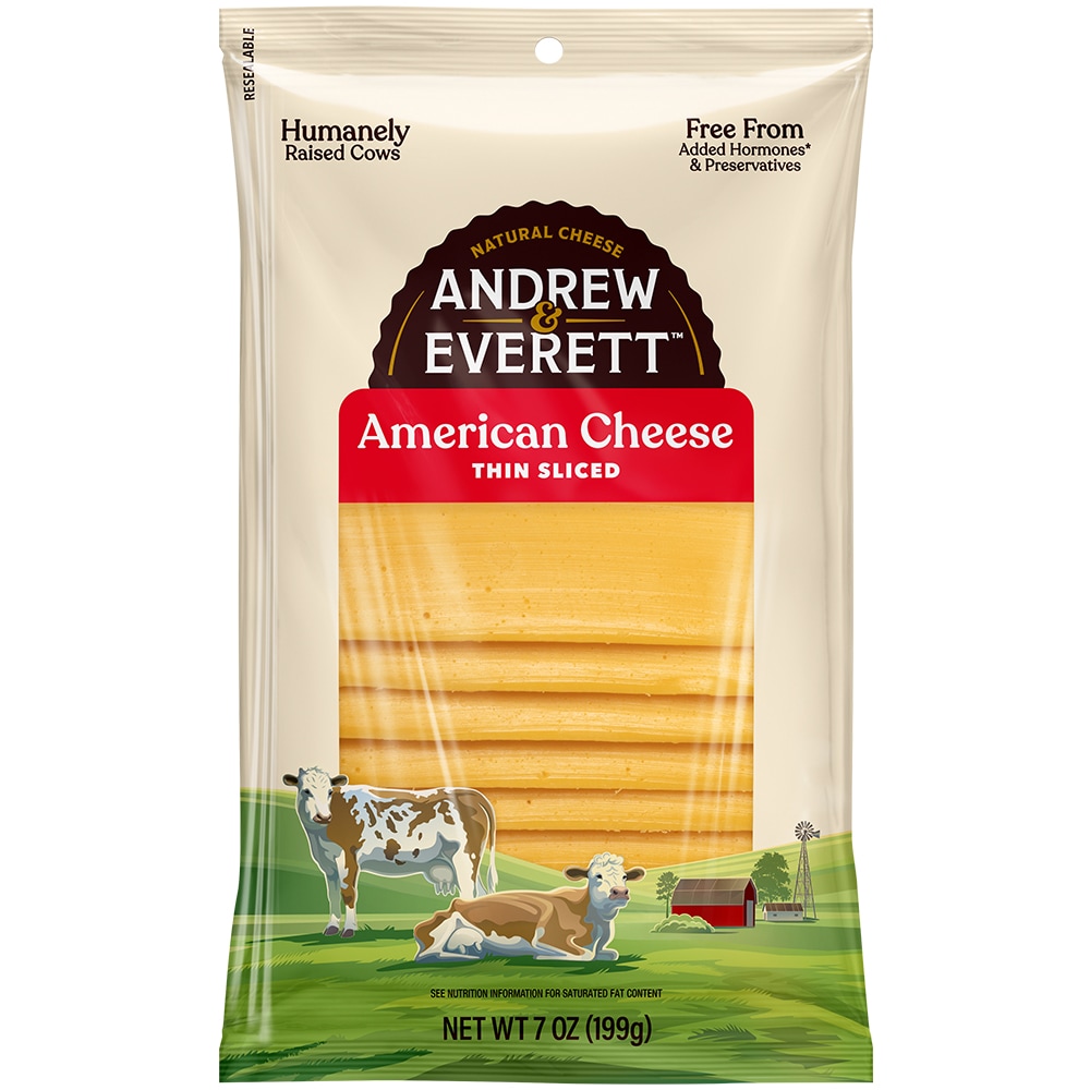 Andrew & Everett Thin Sliced American Cheese