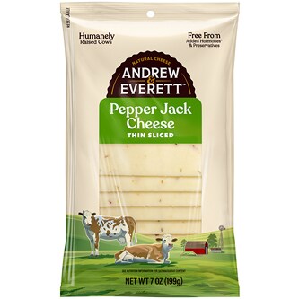 Andrew & Everett Thin Sliced Pepper Jack Cheese