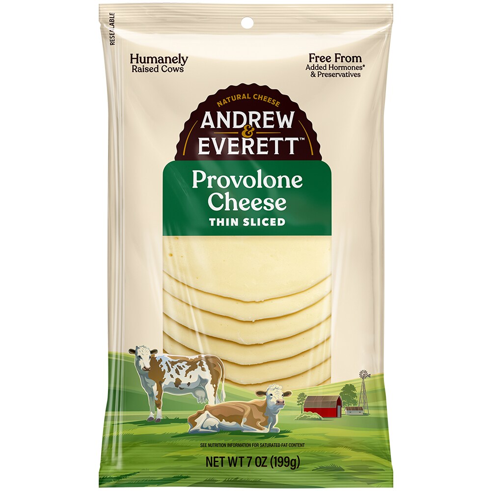 Andrew & Everett Thin Sliced Provolone Cheese