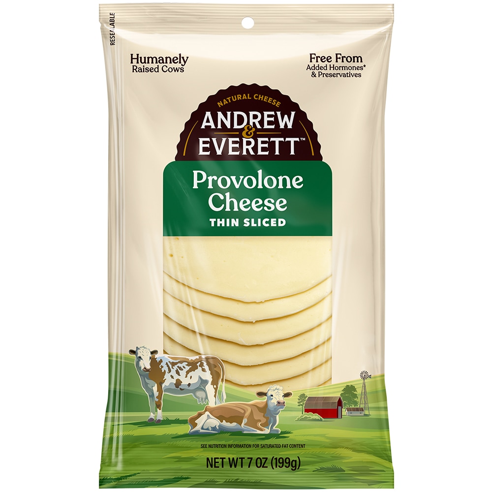 Andrew & Everett Thin Sliced Provolone Cheese