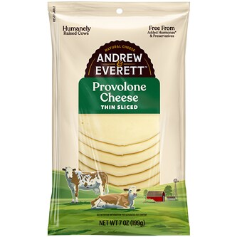 Andrew & Everett Thin Sliced Provolone Cheese