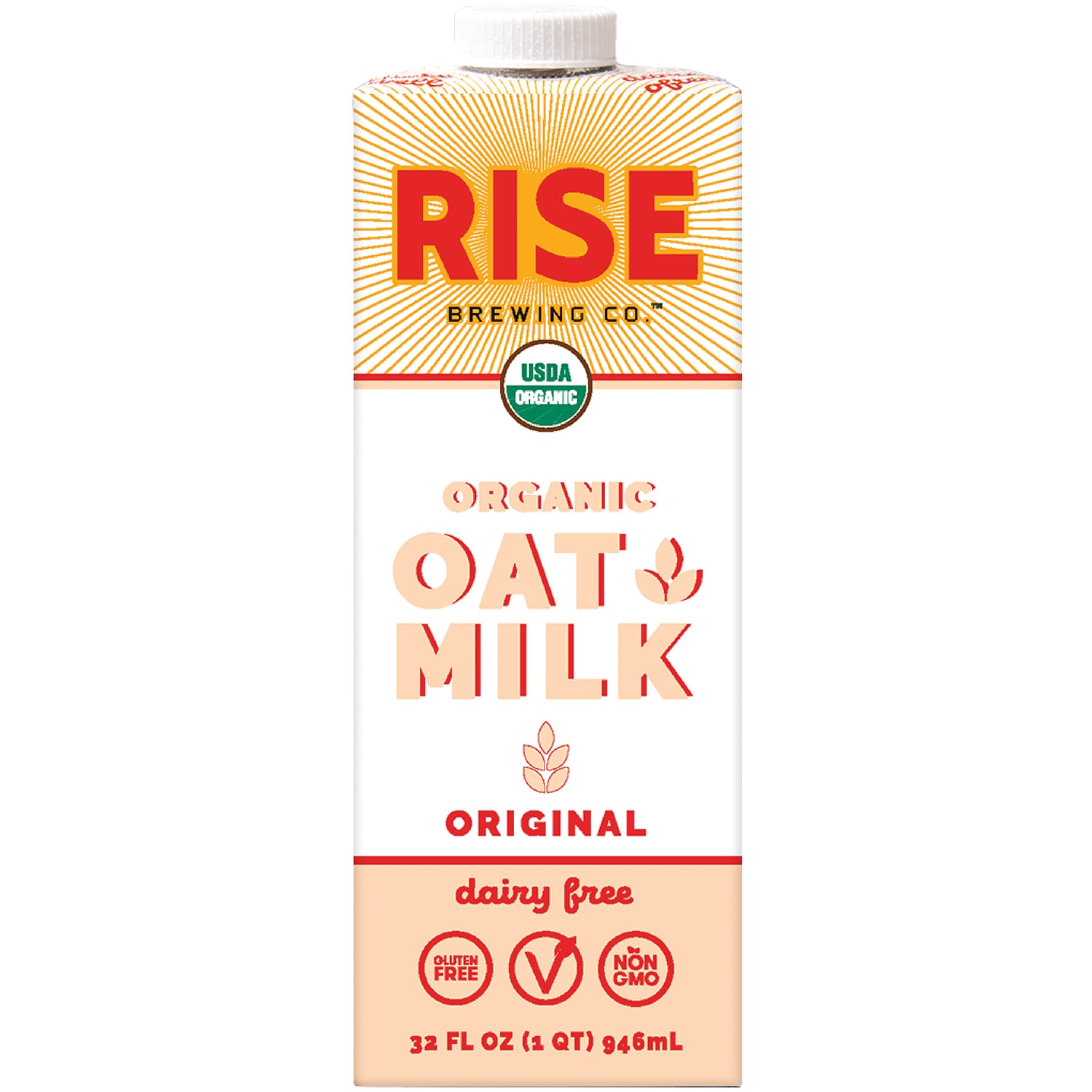 RISE Brewing Co. Organic Oat Milk, Original, Carton