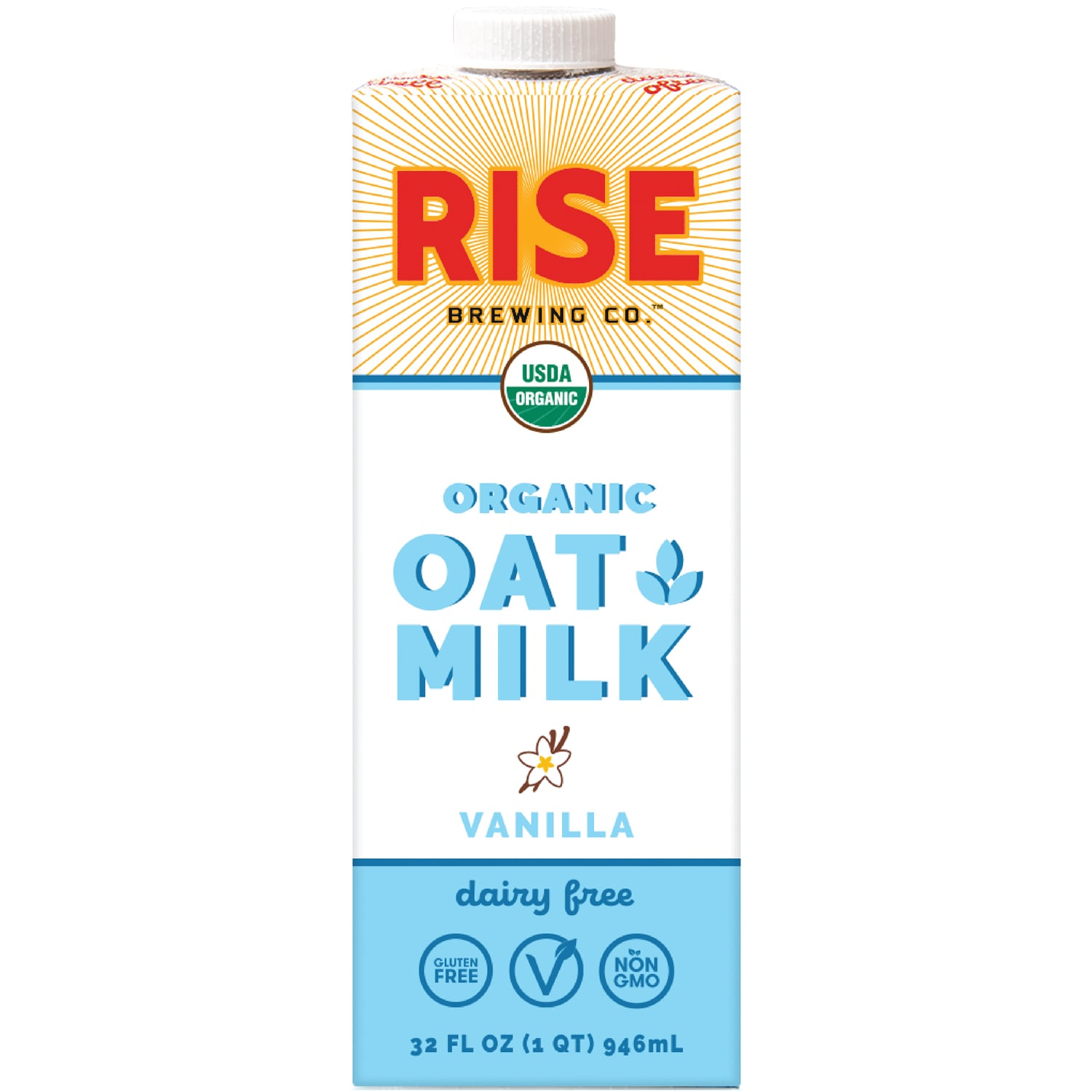 RISE Brewing Co. Organic Oat Milk, Vanilla, Carton