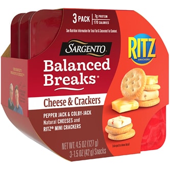 Sargento Balanced Breaks, Pepper Jack & Colby Jack with Mini Ritz Crackers