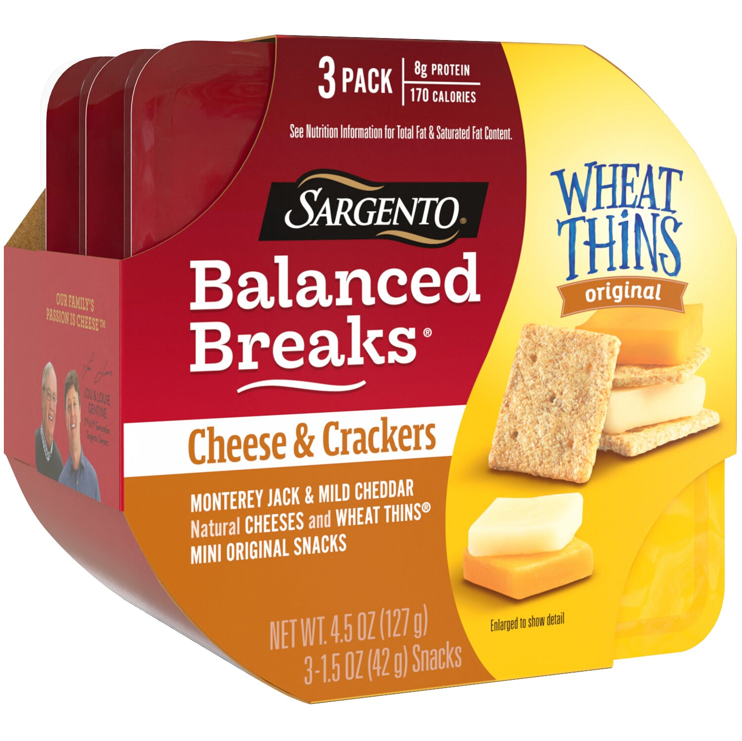 Sargento Balanced Breaks, Monterey Jack & Mild Cheddar with Mini Wheat Thins