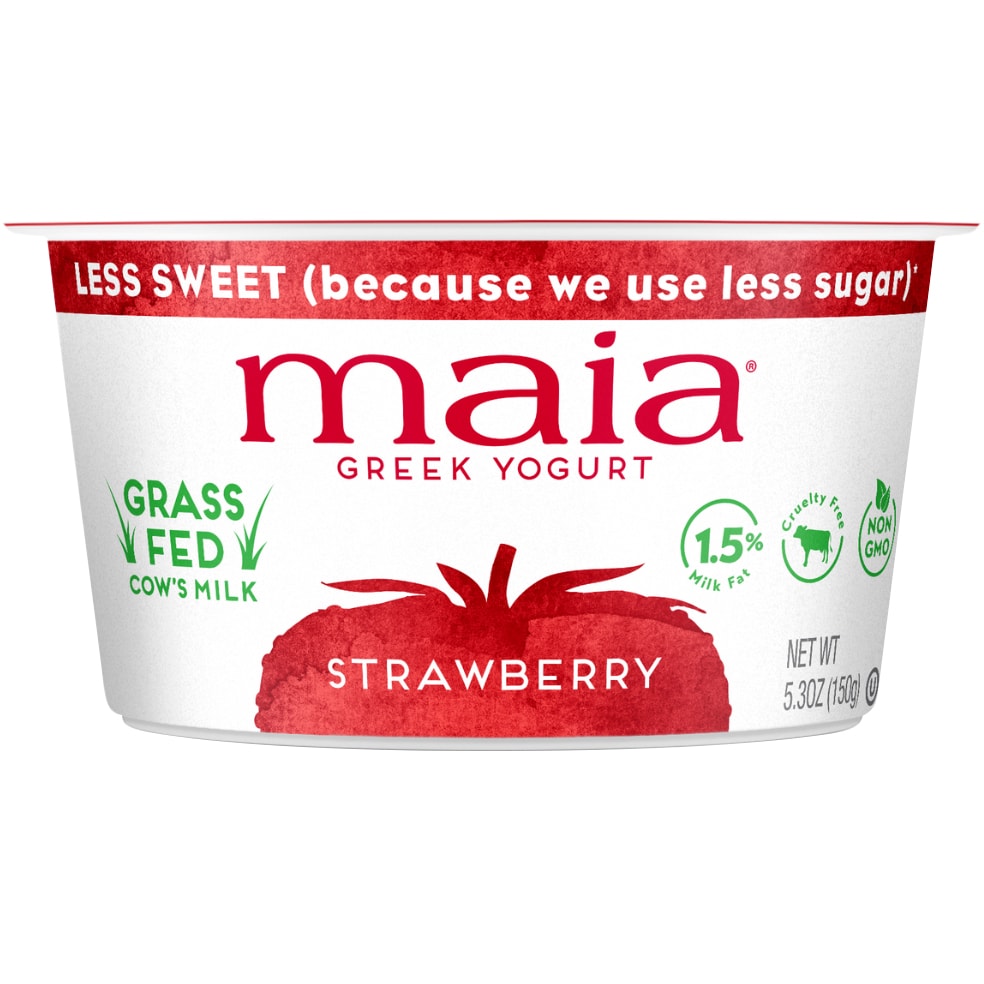 Maia Grass-Fed Greek Yogurt, Strawberry