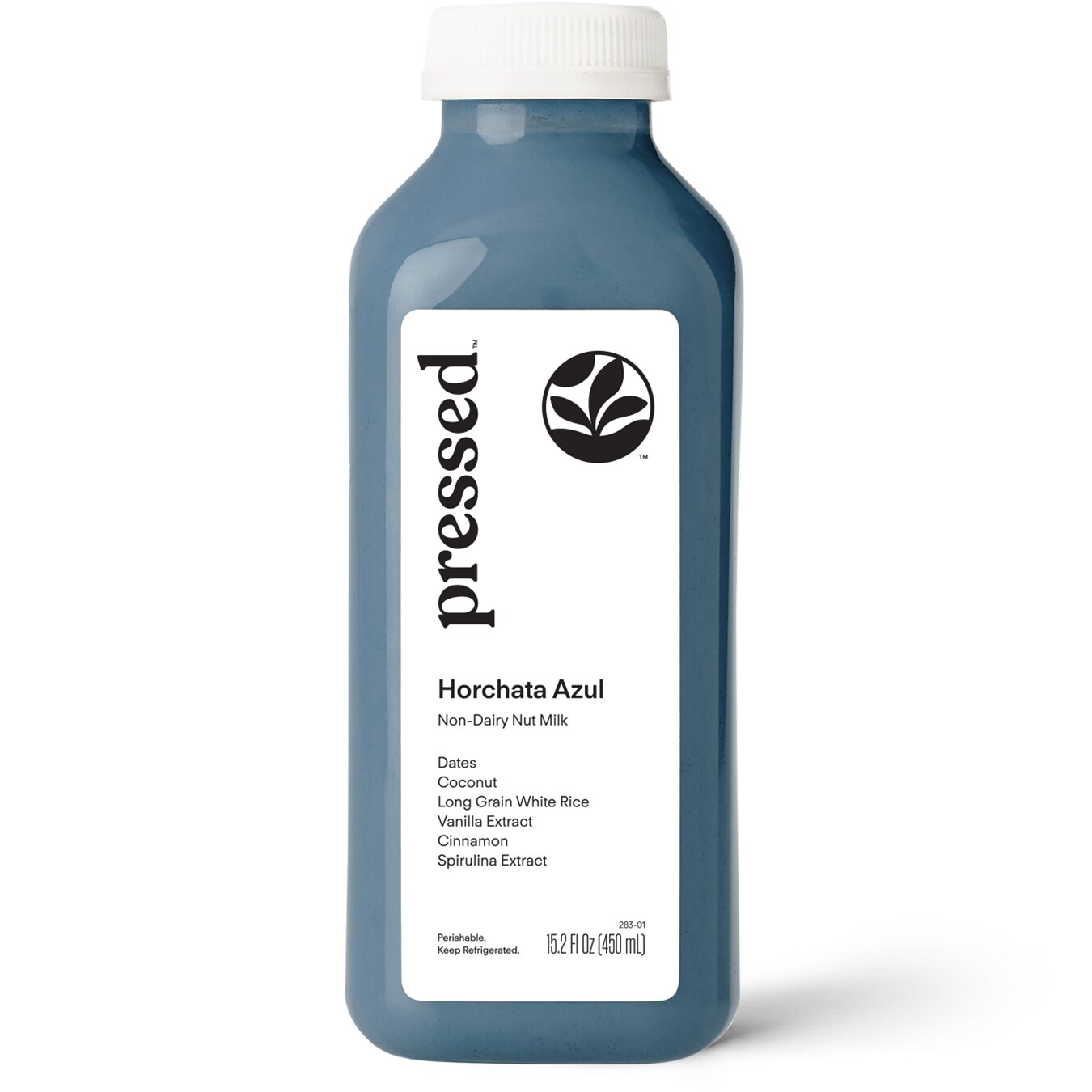 Pressed Juicery Non-Dairy Nut Milk, Horchata Azul, Plastic Bottle