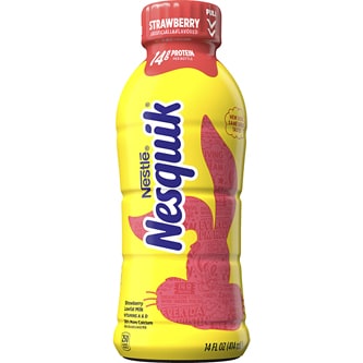 Nestlé Nesquik Low Fat Strawberry Milk, Plastic Bottle