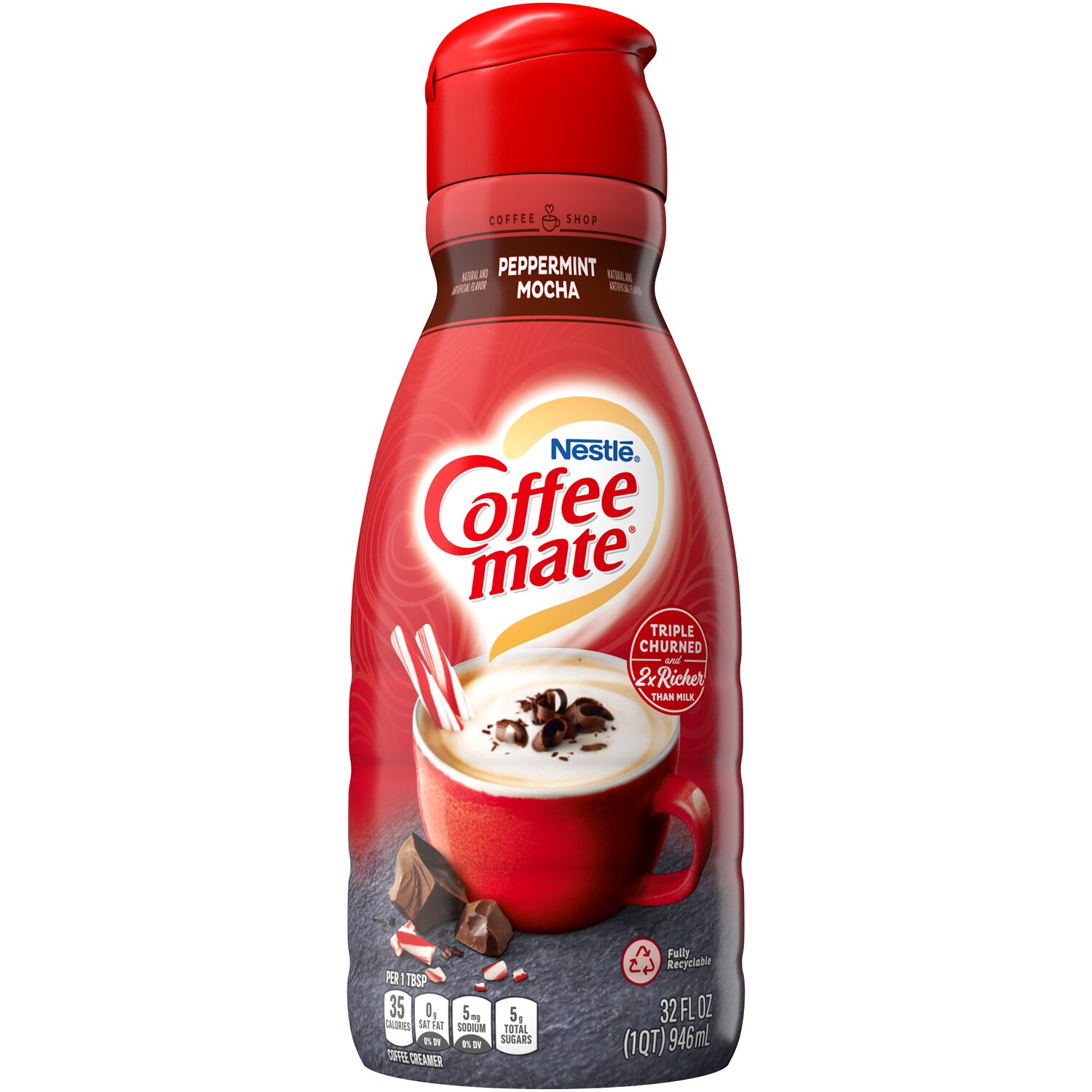 Coffee-Mate Non-Dairy Creamer, Peppermint Mocha