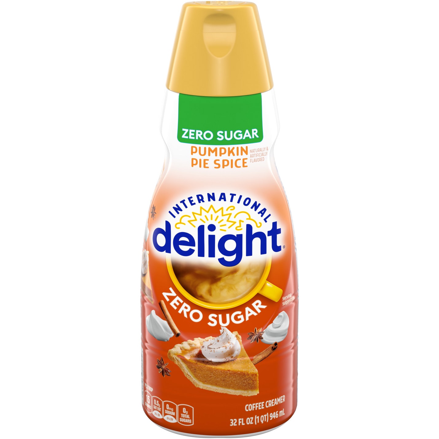 International Delight Zero Sugar Coffee Creamer, Pumpkin Pie Spice
