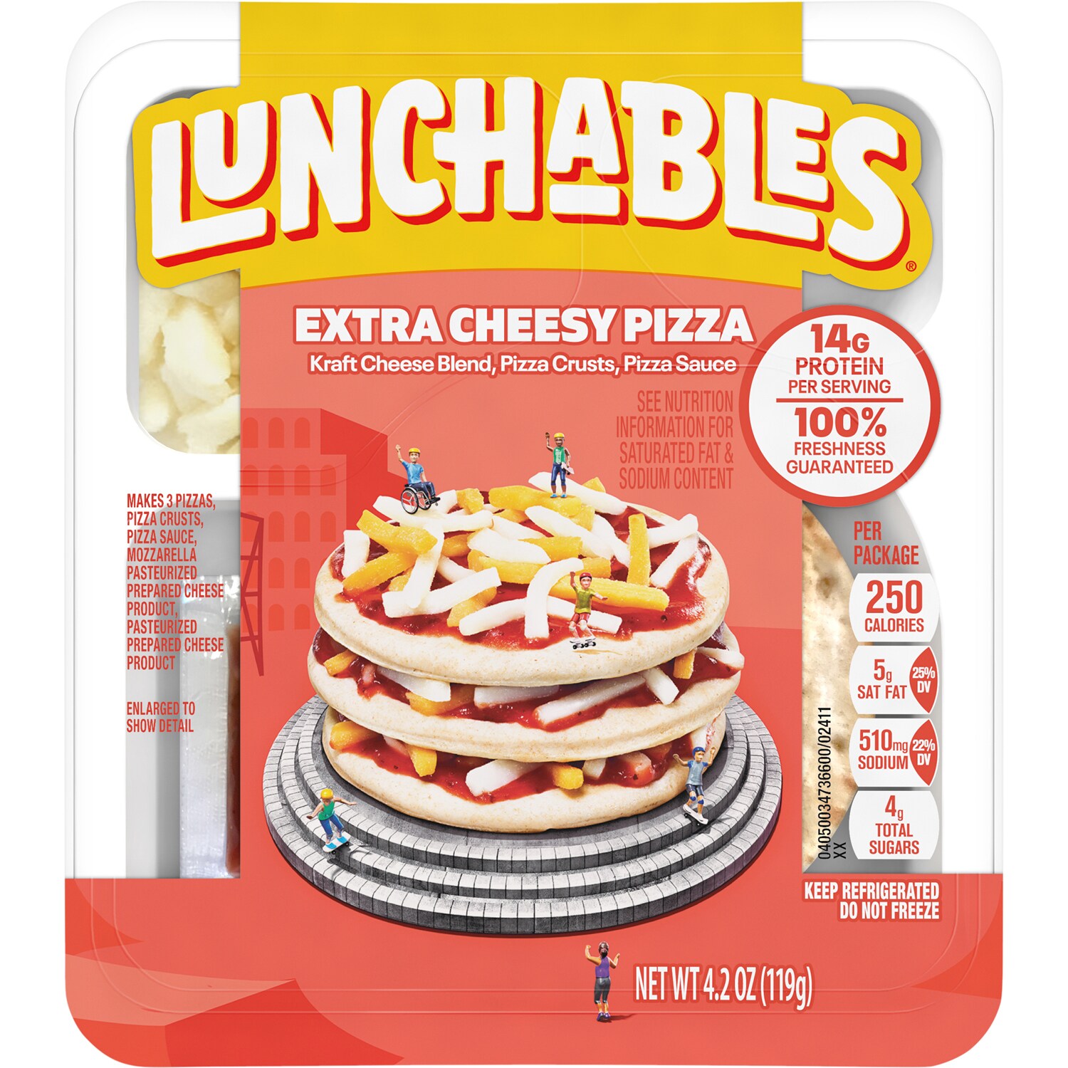 Lunchables Lunch Combinations, Extra Cheesy Pizza