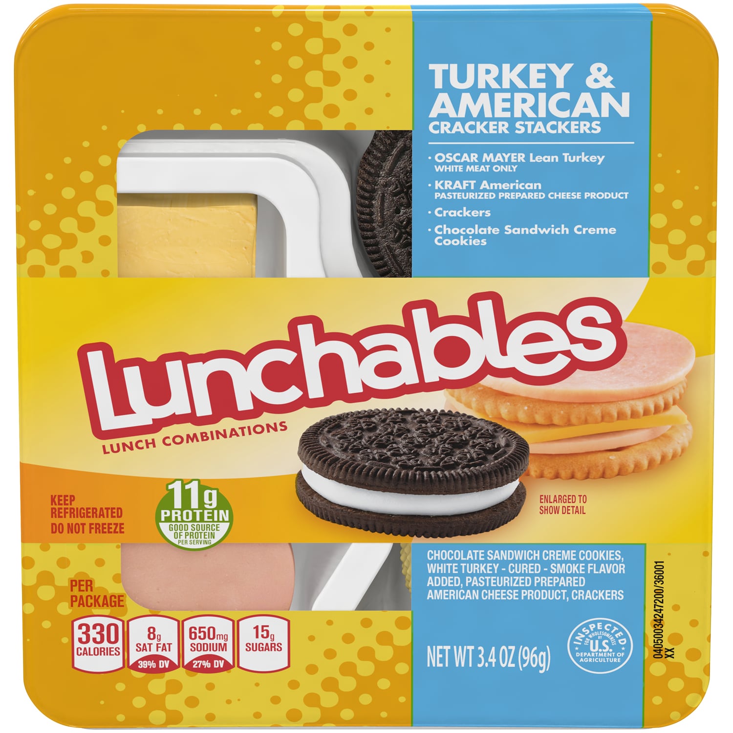Lunchables Lunch Combinations, Turkey & American Cracker Stackers
