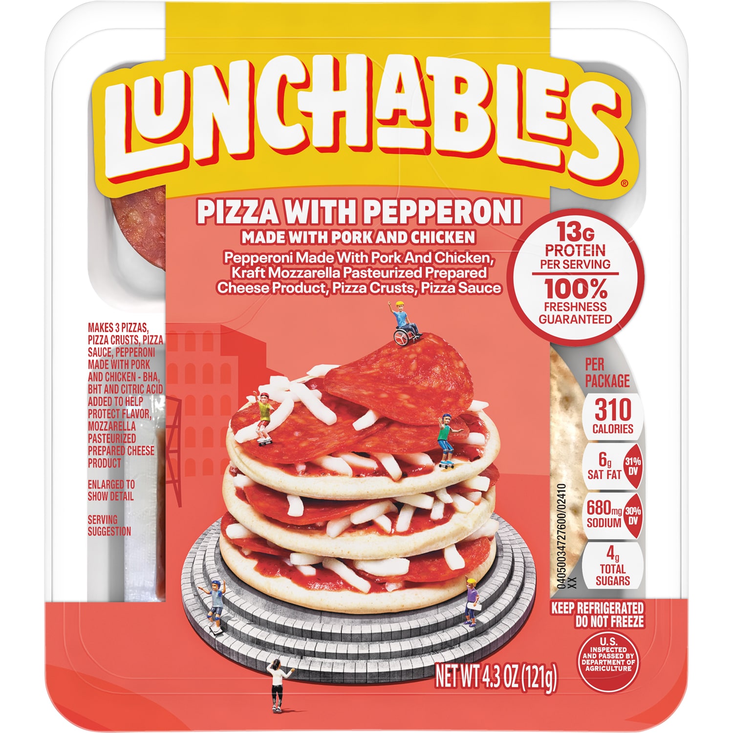 Lunchables Lunch Combinations, Pizza with Pepperoni