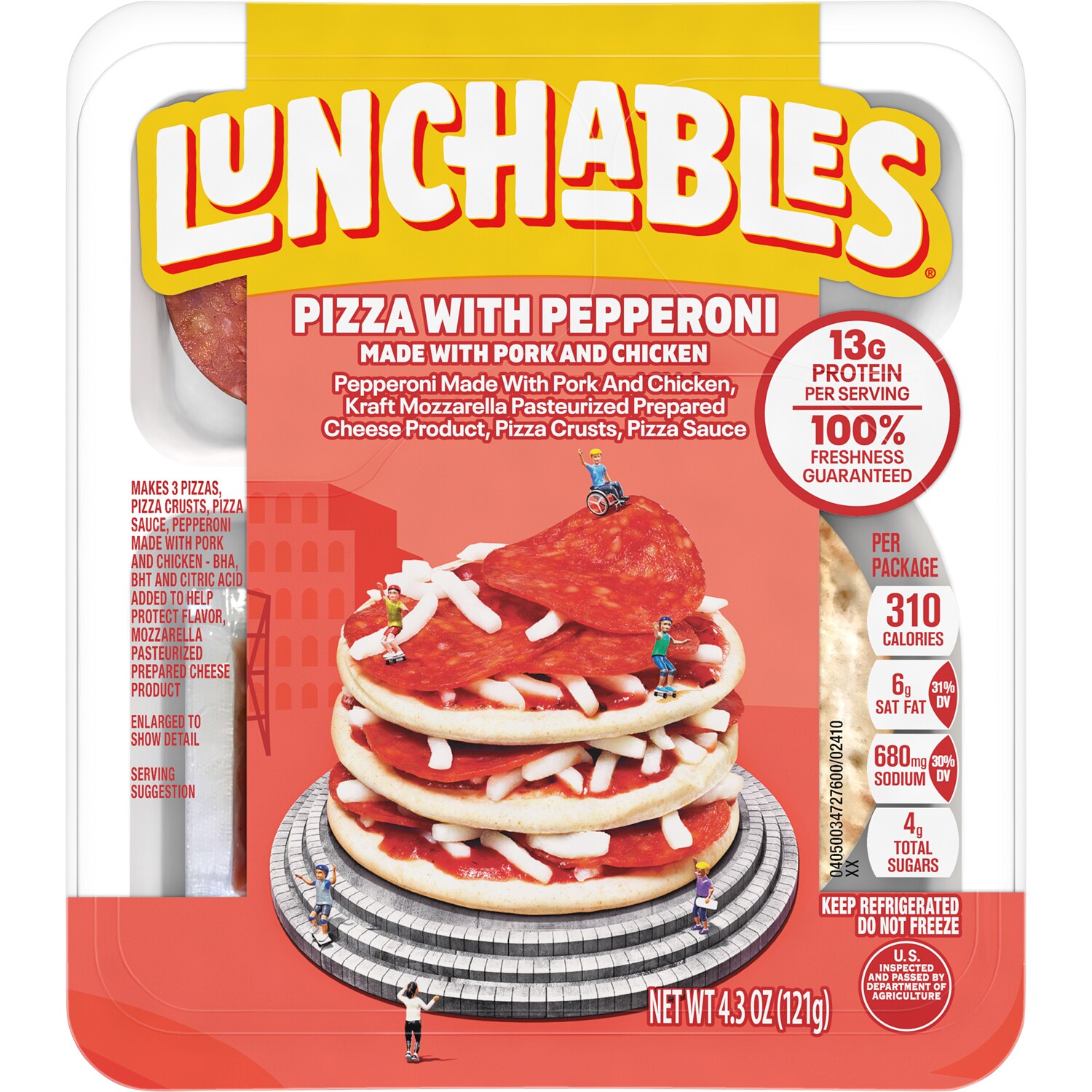 Lunchables Lunch Combinations, Pizza with Pepperoni