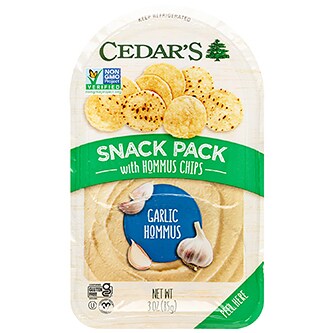 Cedar's Snack Pack with Hommus Chips, Garlic