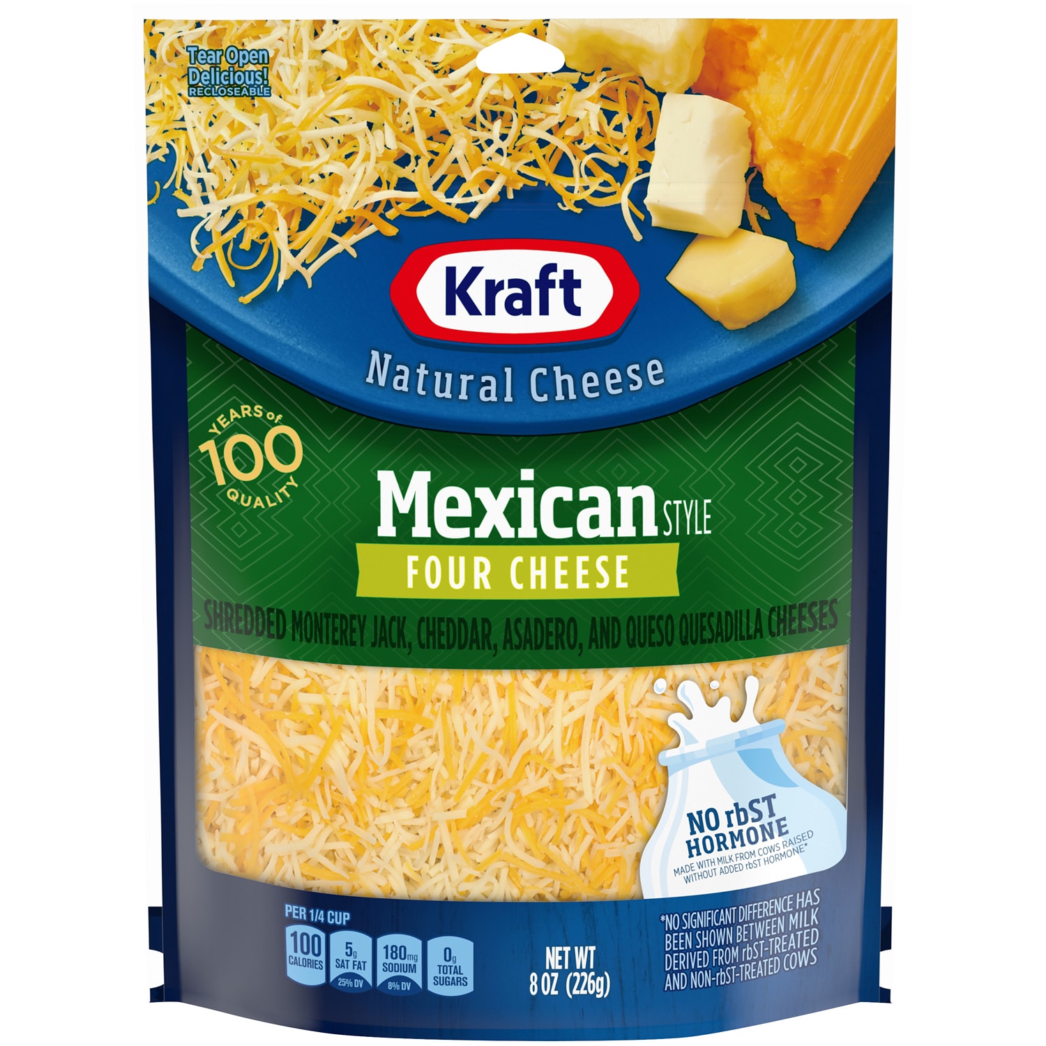 Kraft Natural Shredded Mexican Four Cheese