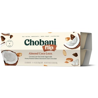 Chobani Flip Low-Fat Greek Yogurt, Almond Coco Loco