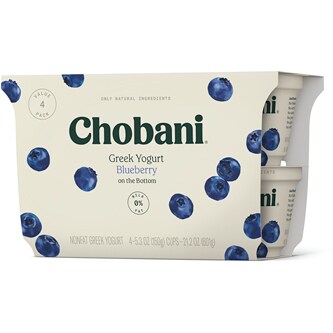 Chobani Non-Fat Greek Yogurt, Blueberry on the Bottom