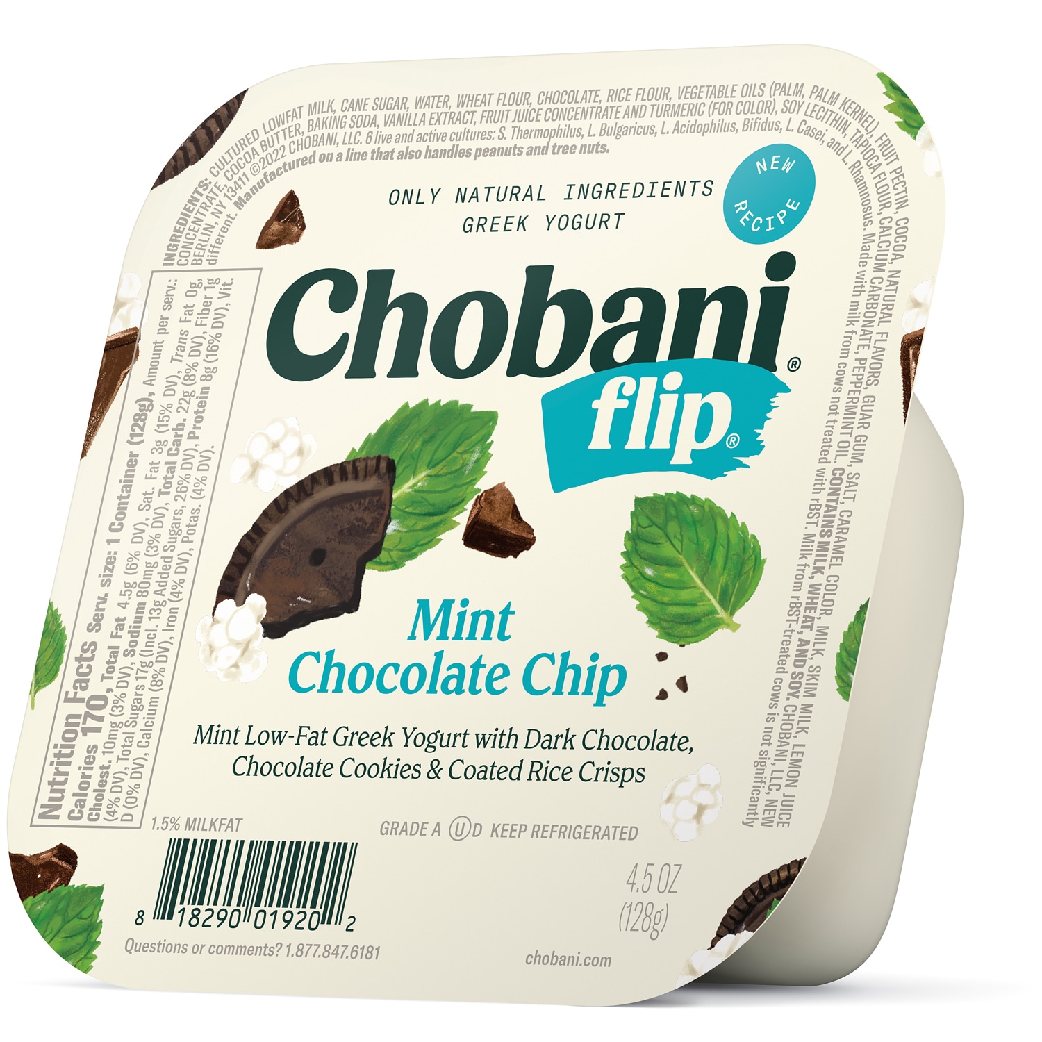 Chobani Flip Low-Fat Greek Yogurt, Mint Chocolate Chip