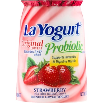 La Yogurt Probiotic Original Lowfat Yogurt, Strawberry