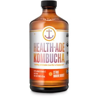 Health-Ade Kombucha, Citrus Immune Boost, Glass Bottle