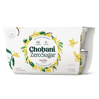 Chobani Zero Sugar Greek Yogurt, Vanilla